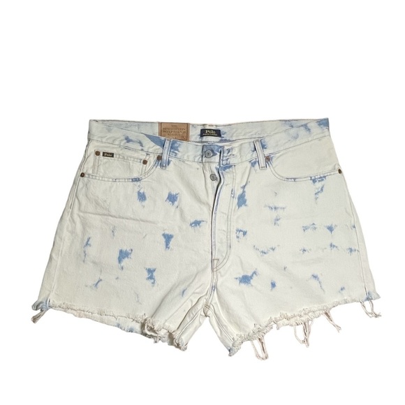 Women's Polo Ralph Lauren The Sprighton Boyfriend Shorts Size 32 Stonewash NWT - Picture 1 of 4